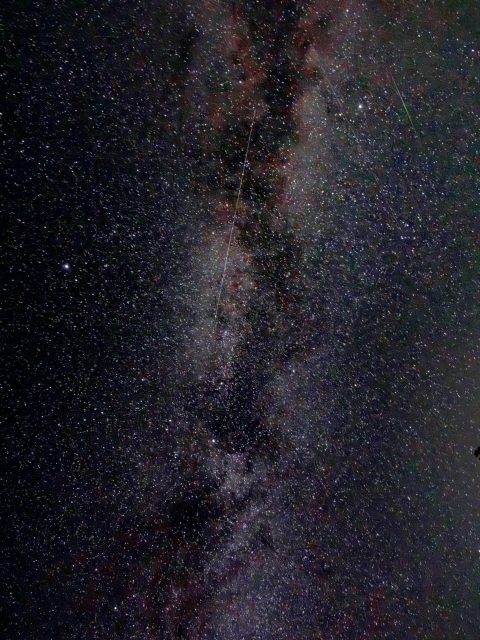 Milky way and a shooting star. #milchstrasse #sternschnuppe