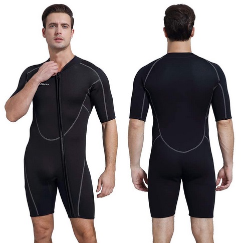 Seaskin Men's Shorty Wetsuit Mens 3mm