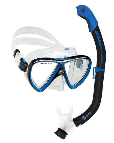 Sommap ANNELE Snorkel Retro Mask and Snorkel set rubber VISIOMER Mask