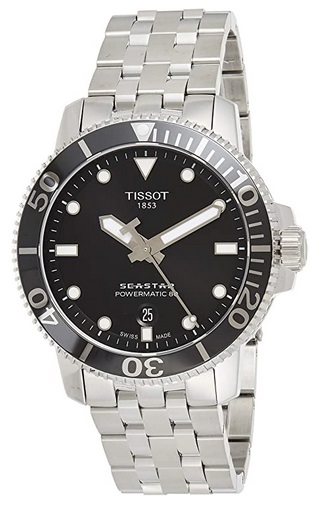 Tissot mens Seastar 660-1000 Stainless Steel Dive watch