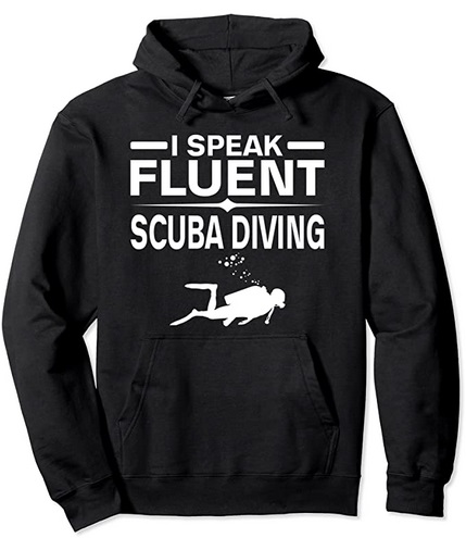 Diver Hoodie fluent in scuba diving