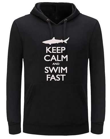 Diver Hoodie keep calm swim fast