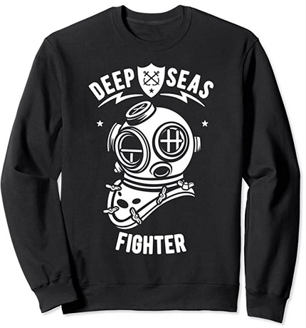 Diver Sweatshirt Deep Seas Fighter