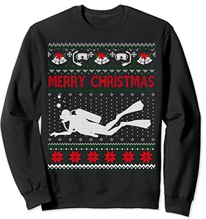 Diver Sweatshirt Merry Christmas