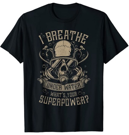 Diver T-Shirt Breath underwater