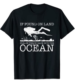 Diver T-Shirt if found on land
