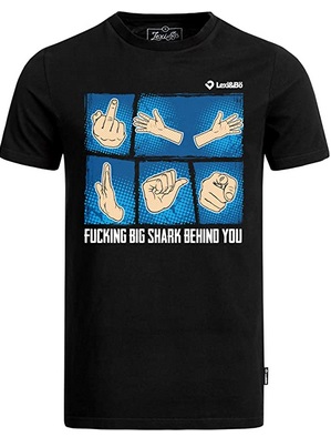 Lustige Taucher Shirts Taucher big fucking shark