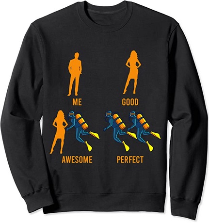 Taucher Pullover Me Good Awesome Perfect