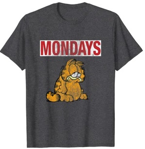 Funny Shirts Mondays Garfield