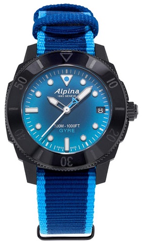 Women Dive watch Alpina Recycled Plastic Swiss Automatic Sport Watch
